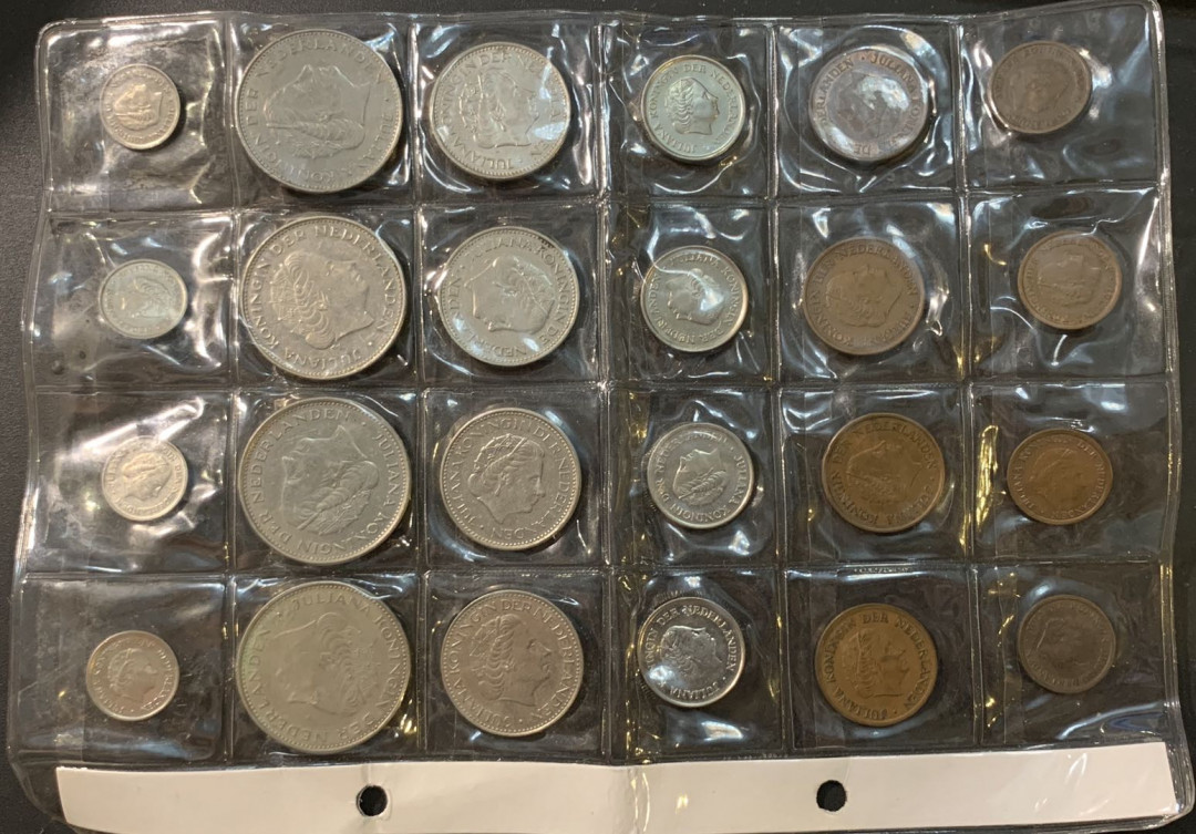 紫瑗钱币—微拍第73期  荷兰 流通 1分—2.5盾 6枚全套 共4组24枚