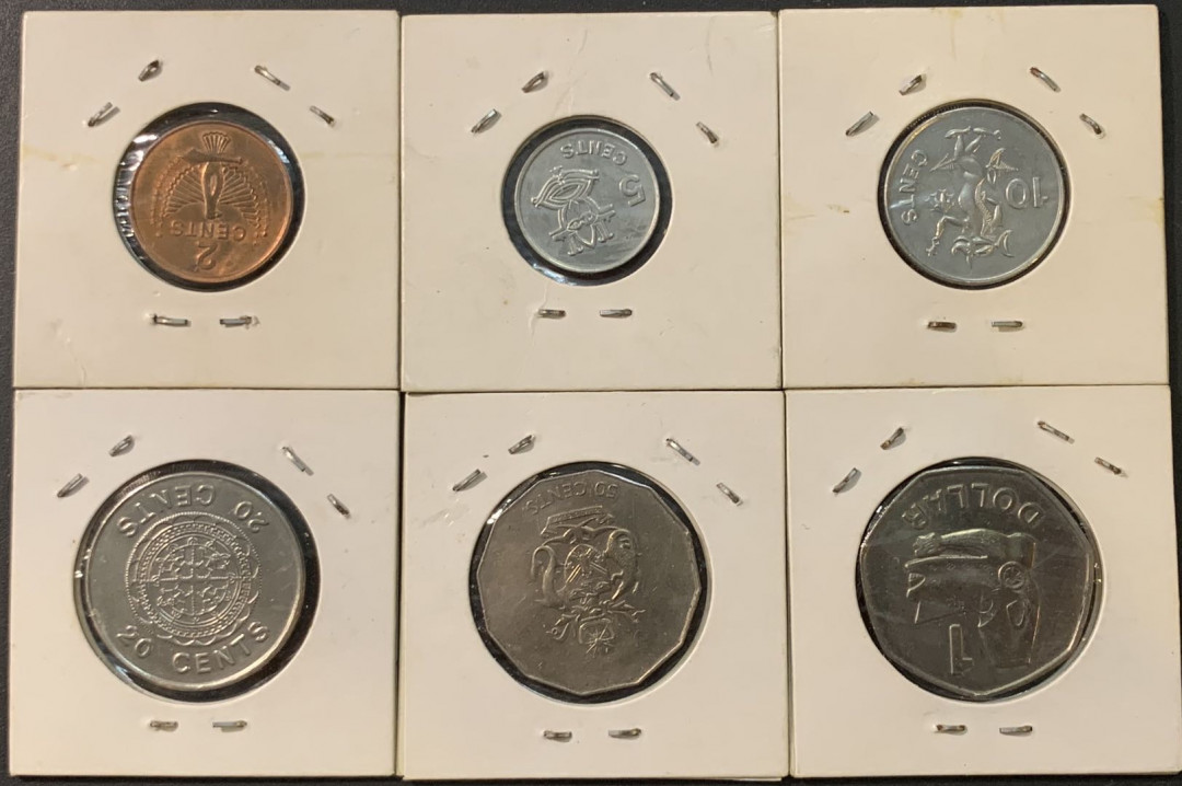 紫瑗钱币—微拍第73期  所罗门群岛 2分—1元 6枚套