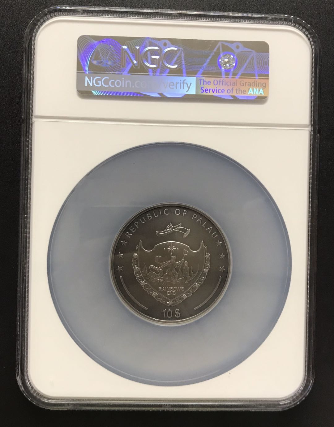 【随心拍&Getcoins】现代钱币第五十四五期拍卖 帕劳2019年神秘生物神龙绿龙2盎司仿古银币NGC70