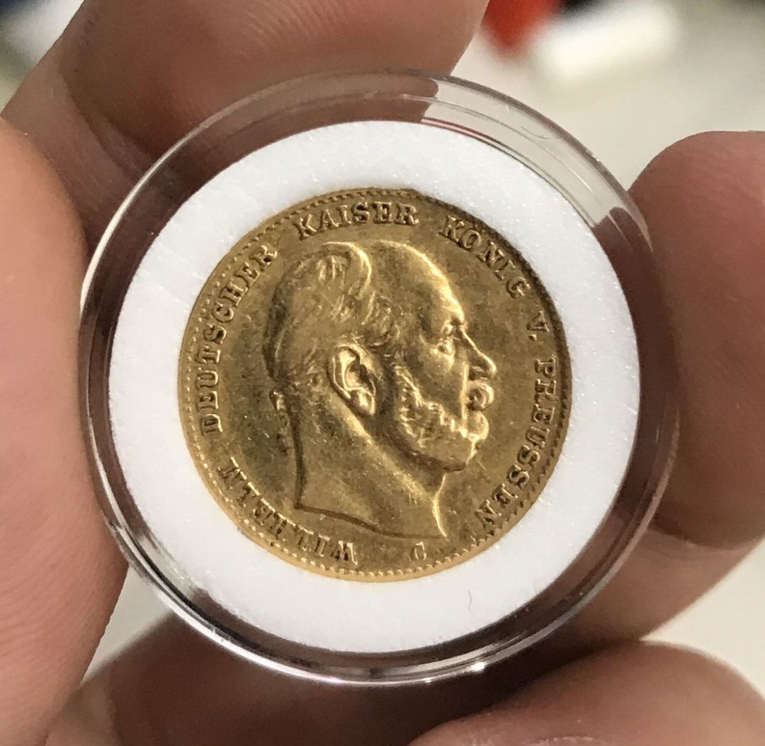 【随心拍&Getcoins】现代钱币第五十四五期拍卖 德国普鲁士1872年10马克金币XF品