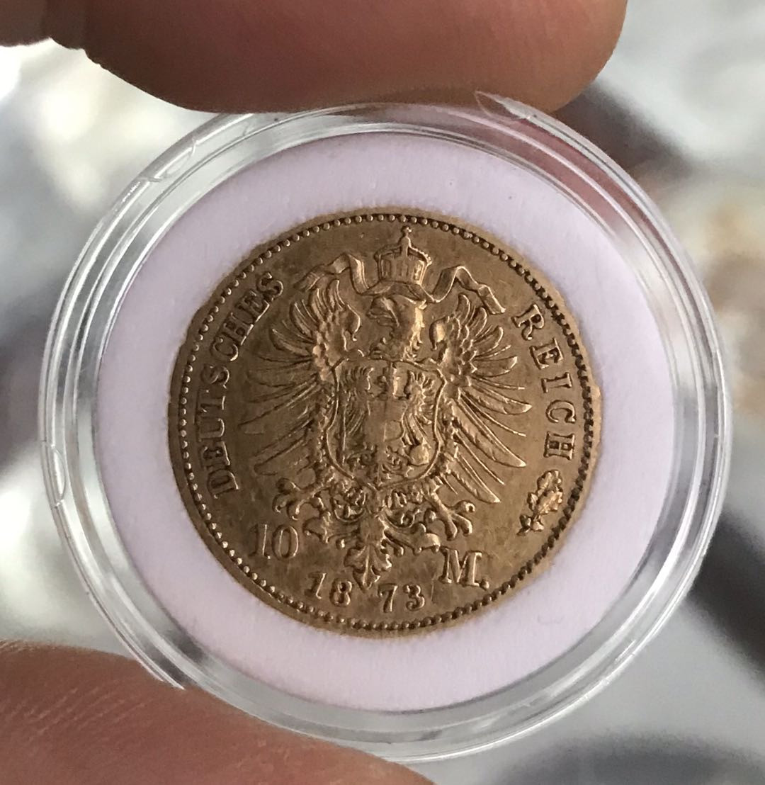 【随心拍&Getcoins】现代钱币第五十四五期拍卖 德国普鲁士1872年10马克金币XF品