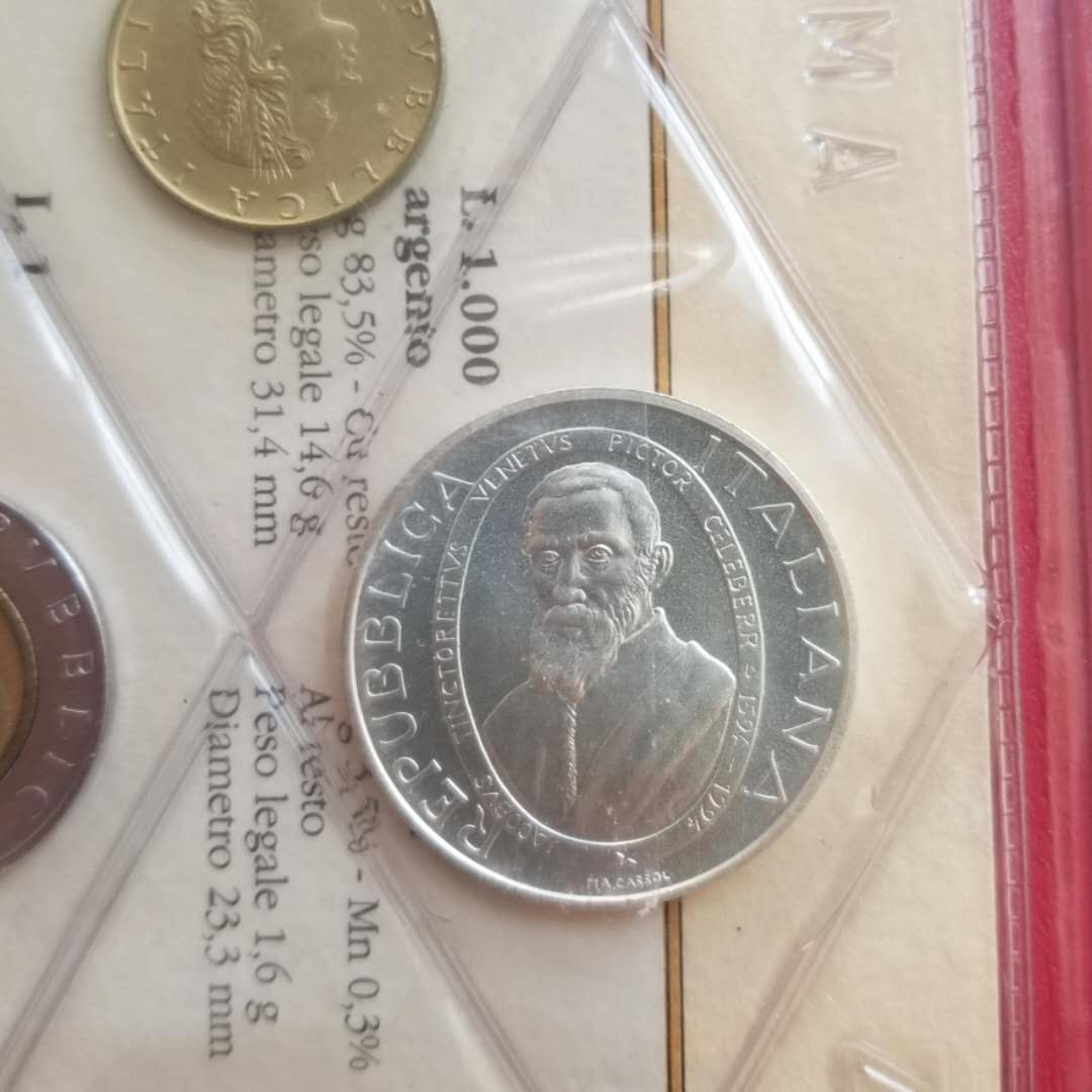 【随心拍&Getcoins】现代钱币第五十四五期拍卖 意大利1994年全套硬币普制版套装11枚