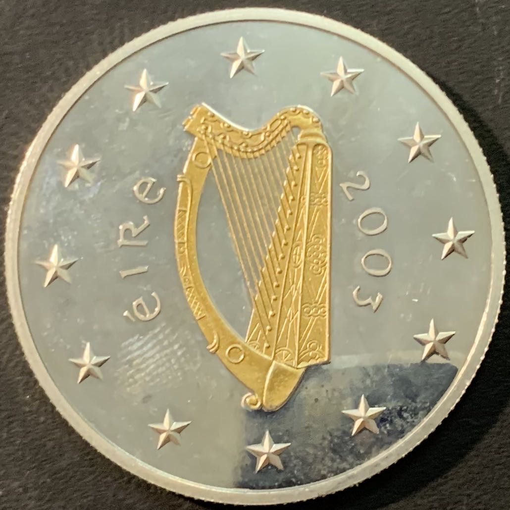 紫瑗钱币—微拍第75期  爱尔兰 2003年 世界特殊奥运会 10欧元 彩色银币 28.28克 0.925银 精制