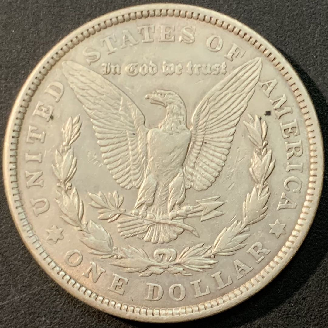 紫瑗钱币—微拍第75期  美国 1921年 摩根 大头妹 1美元 26.73克 0.9银 