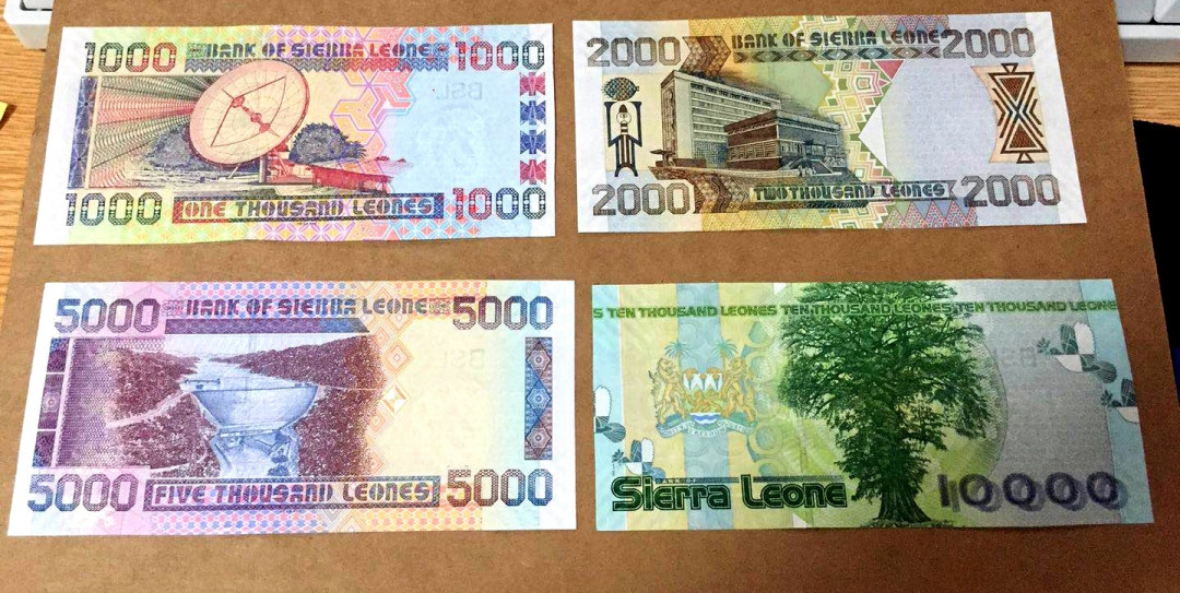 【收藏联盟】第146期拍卖——北非后花园（共50拍） 【一组4张】塞拉利昂 早期版本 2006-07年 1000-10000利昂全新UNC 非常精美