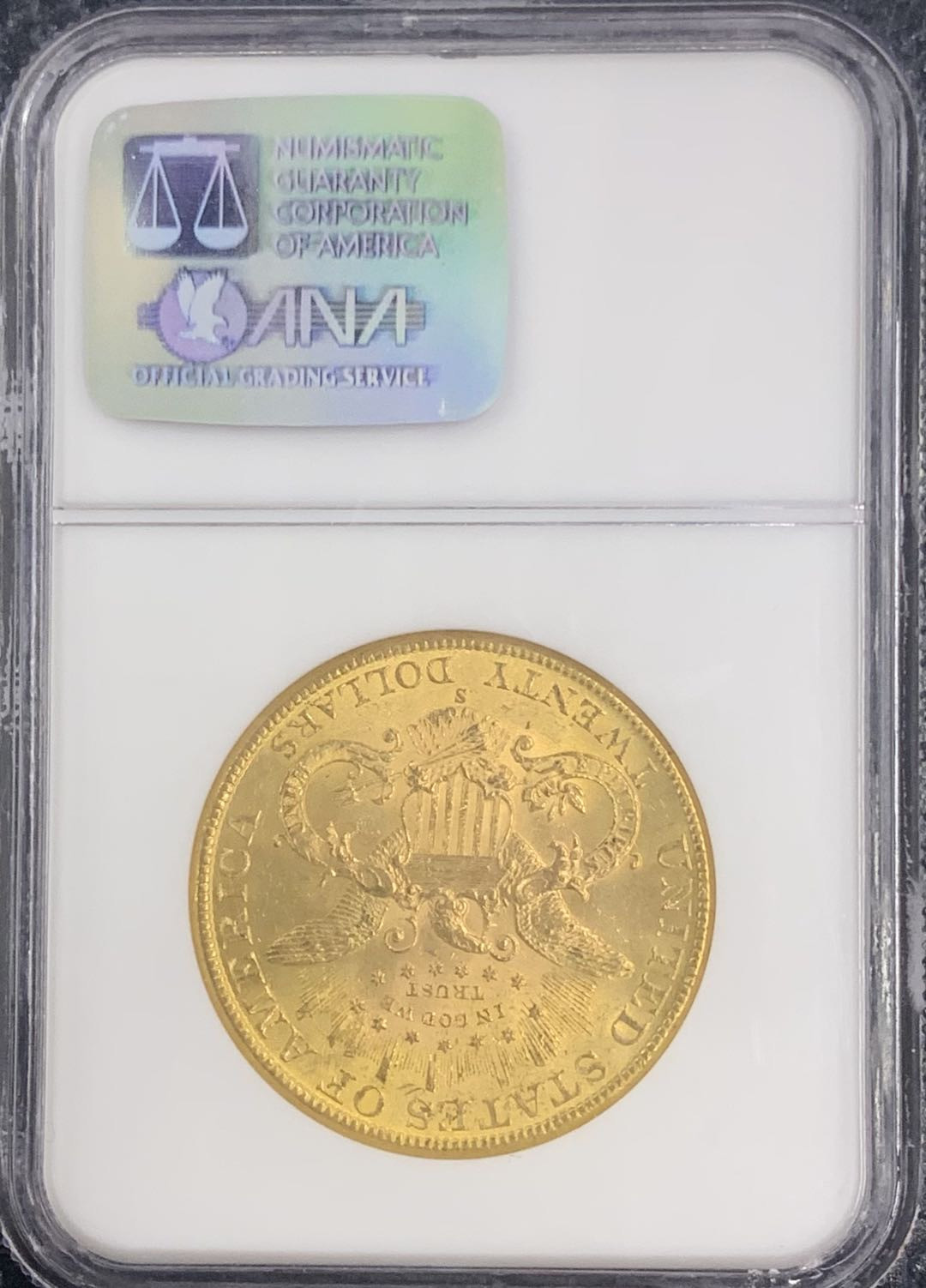 紫瑗钱币—微拍第75期  美国 1900年 S版 自由女神 20元 33.436 0.9金 NGC M62
