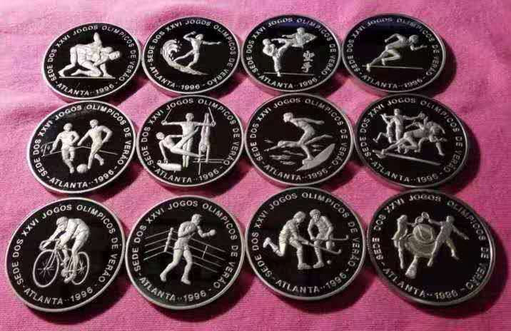 【币观天下】第111期钱币拍卖 圣多美和普林西比1996年奥运纪念币大全套