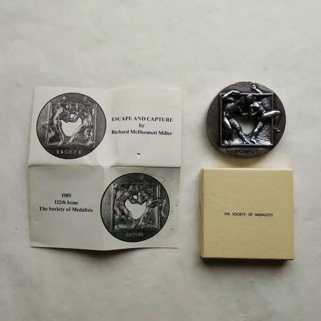 麦朵尔俱乐部第47场拍卖 美国大铜章 美国章牌协会SOM#112 【逃与追】