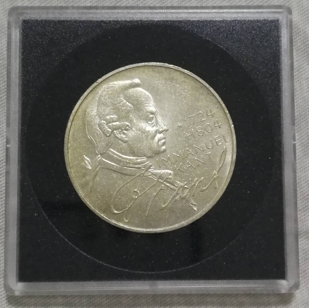 北京马甸外币专卖拍卖第十一期，陆续上新，欢迎关注 1974年德国5马克银币，重11.2克。625银，品相如图