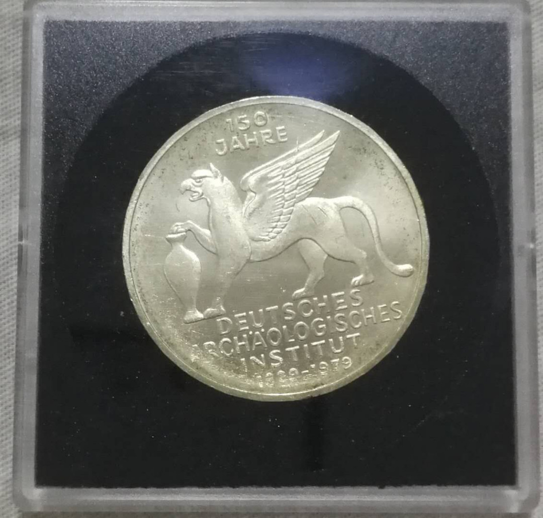 北京马甸外币专卖拍卖第十一期，陆续上新，欢迎关注 1979年德国5马克银币，重11.2克。625银，品相如图