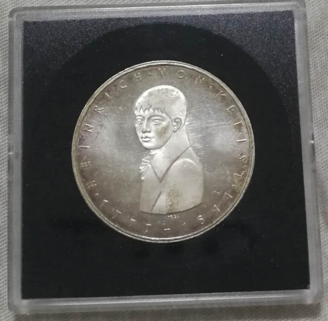北京马甸外币专卖拍卖第十一期，陆续上新，欢迎关注 1977年德国5马克银币，重11.2克。625银，品相如图