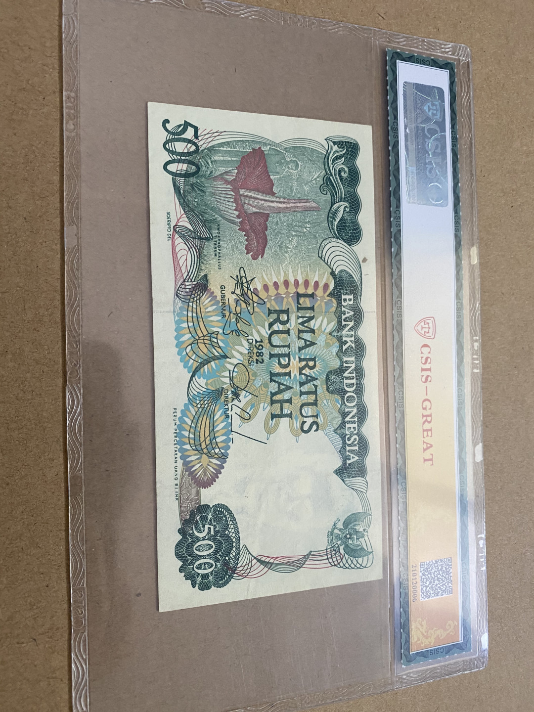 CSIS-GREAT评级精品钱币拍卖第四十一期 印尼 纸币 CSIS