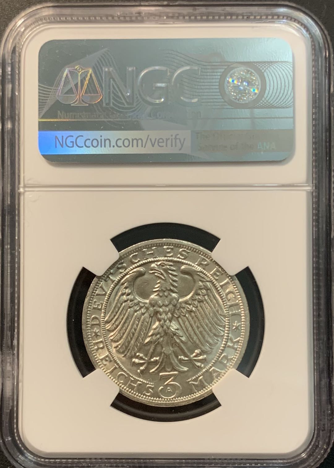 紫瑗钱币—微拍第78期  德国 1928年 瑙姆堡成立900周年 NGC MS63