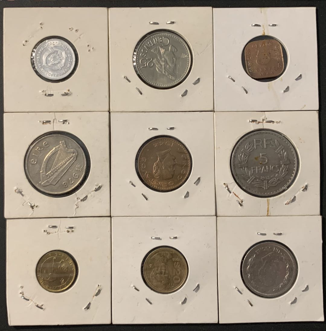 紫瑗钱币—微拍第78期  外国钱币一组9枚 NO.2