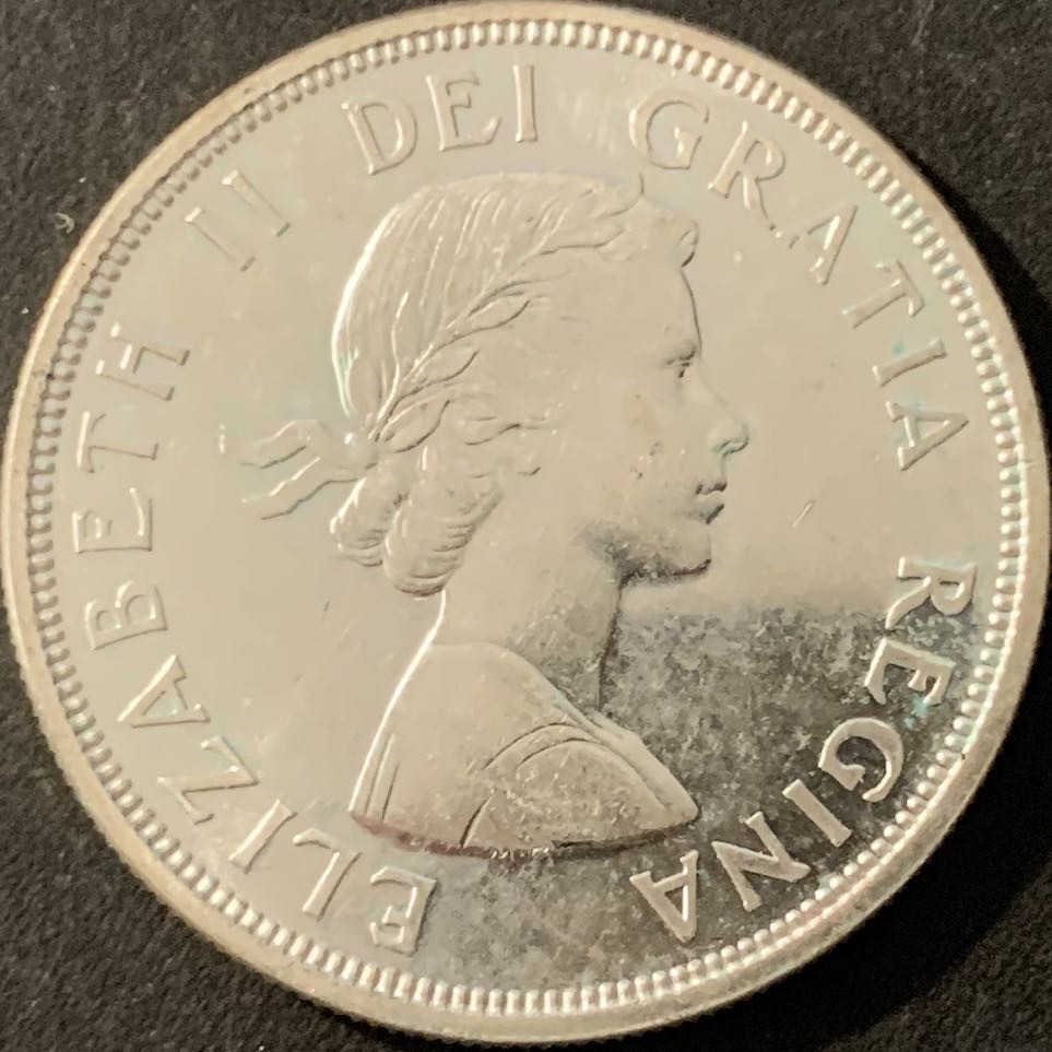 紫瑗钱币—微拍第78期  加拿大 1964年  夏洛特百年 1元 23.5克 0.8银 