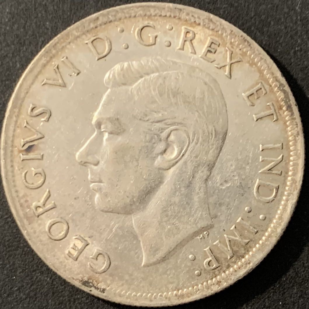 紫瑗钱币—微拍第78期  加拿大 1939年  乔治六世 议会百年 1元 23.5克 0.8银