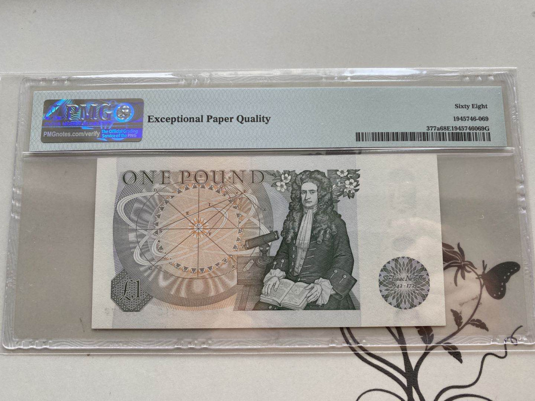 【收藏联盟】第149期拍卖——法兰西宠儿（共60拍） 【777豹子号】英国 1978-80年1镑 PMG68EPQ 超高分