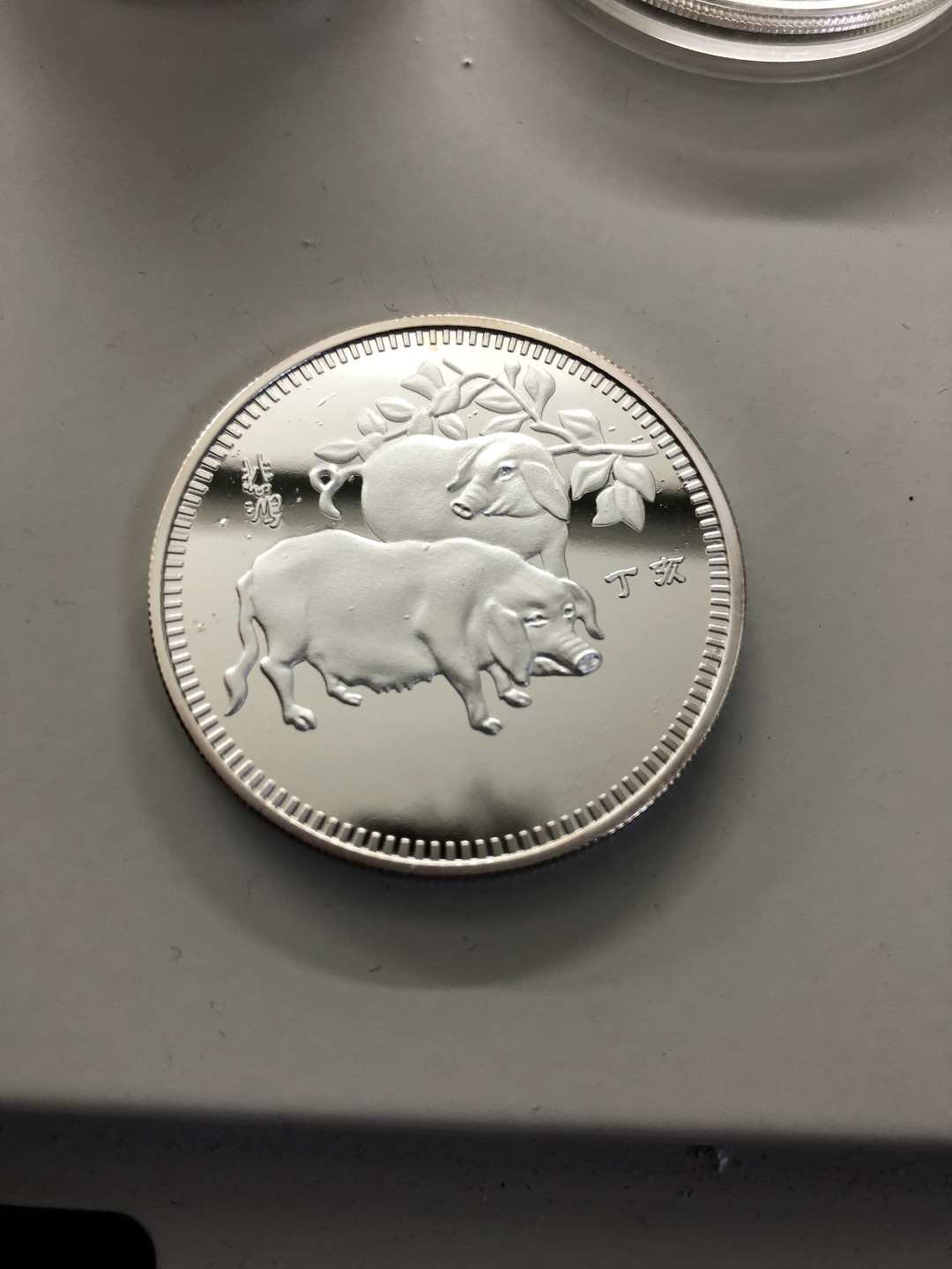 CSIS-GREAT评级精品钱币拍卖第第十二期 猪年 镀金镀银纪念章3枚