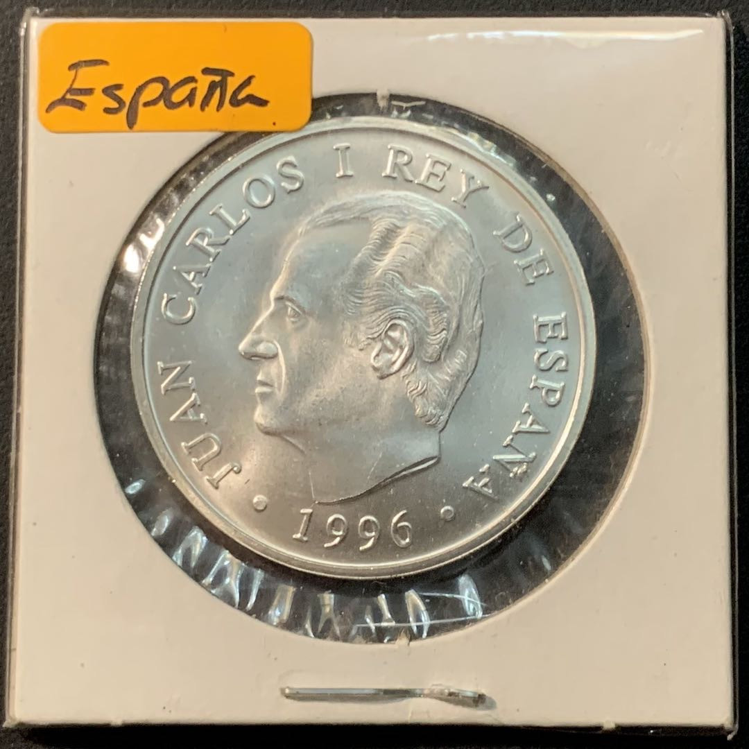 紫瑗钱币—微拍第80期  西班牙 1996年 达吉亚 2000比塞塔 18克 0.925银 UNC