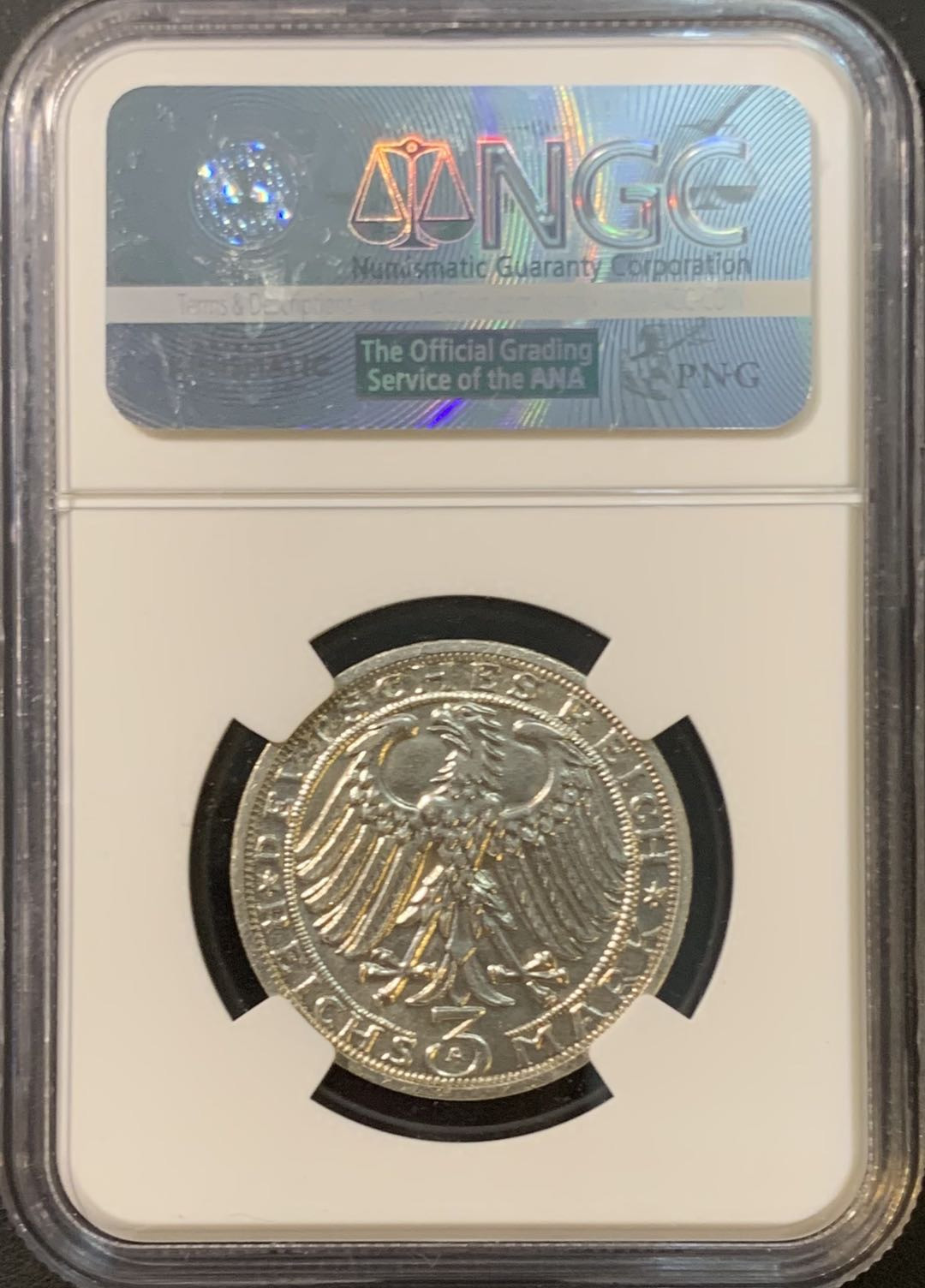 紫瑗钱币—微拍第80期  德国 魏玛时期 1928年 瑙姆堡成立900周年 NGC UNC Detail