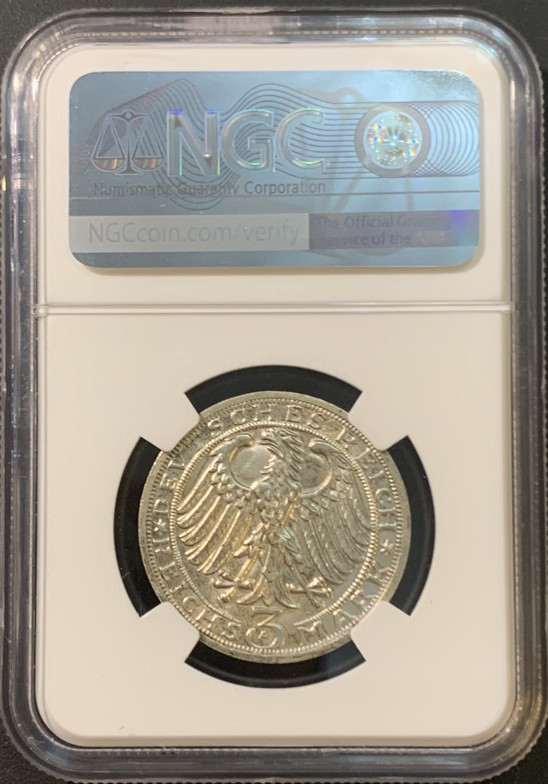 紫瑗钱币—微拍第80期  德国 魏玛时期 1928年 瑙姆堡成立900周年 NGC MS64