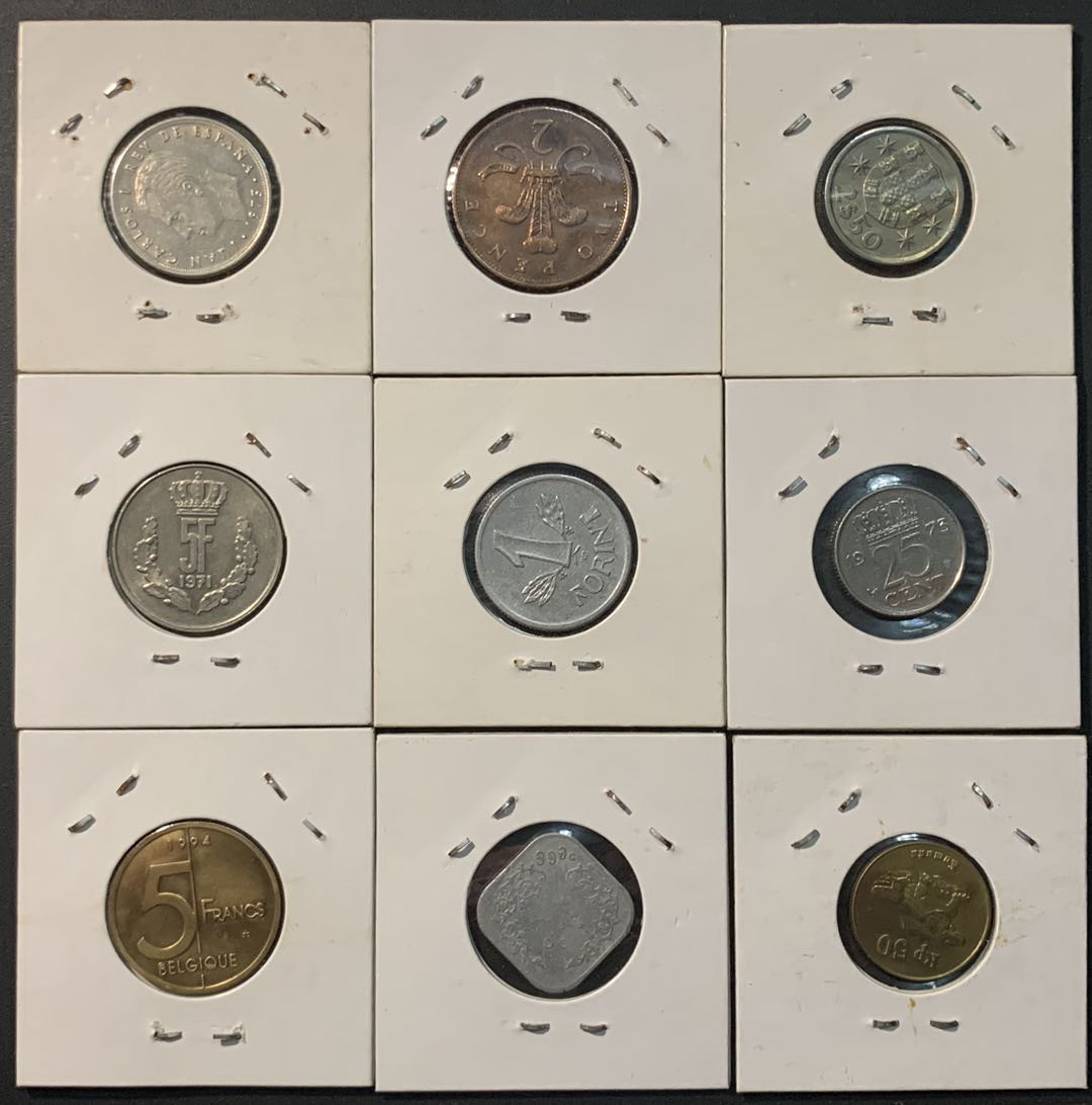 紫瑗钱币—微拍第80期  外国钱币一组9枚 NO.2