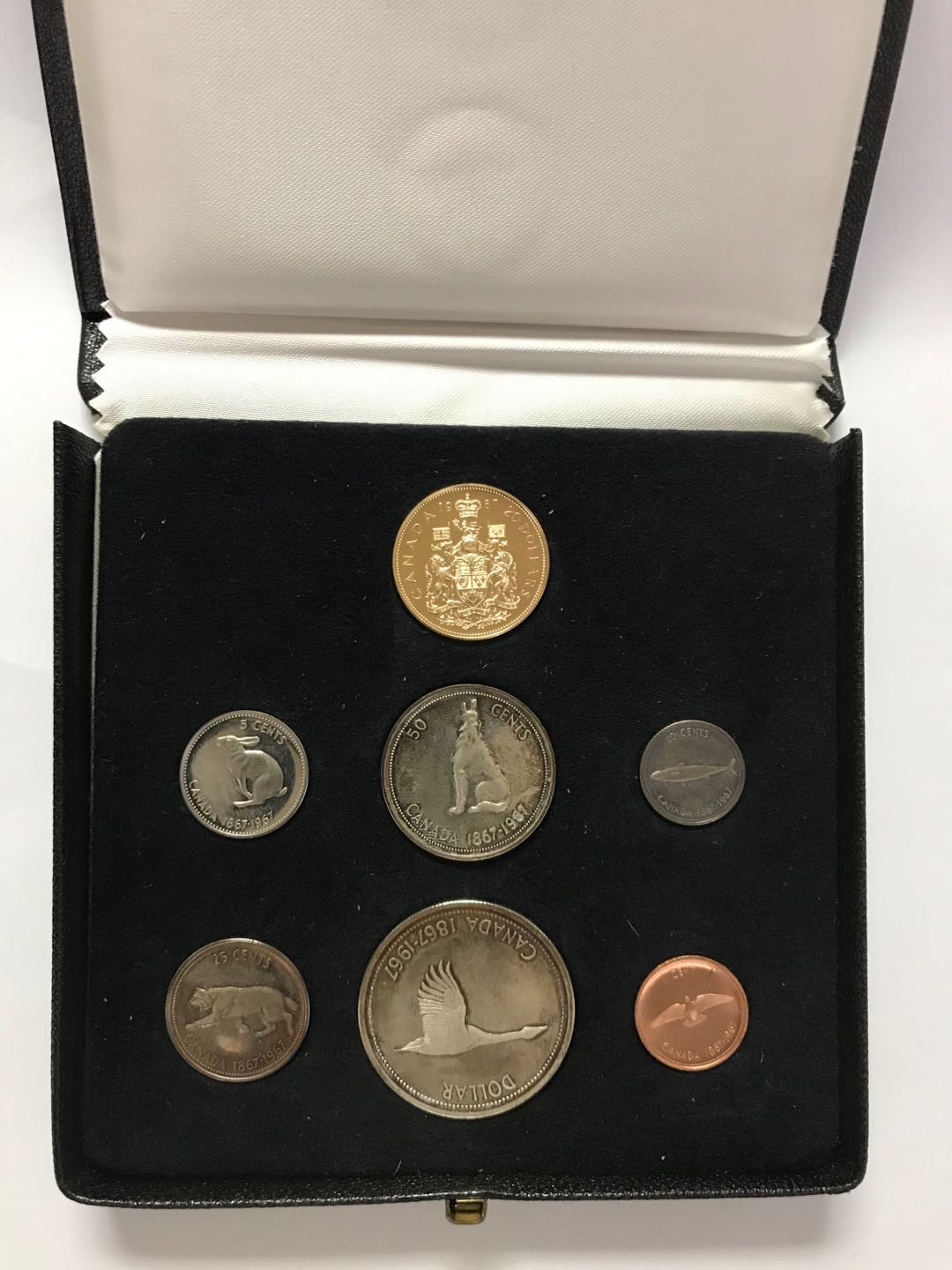 【随心拍&Getcoins】现代钱币拍卖第五十六期 加拿大1967年建国100周年Specimen套币含金币