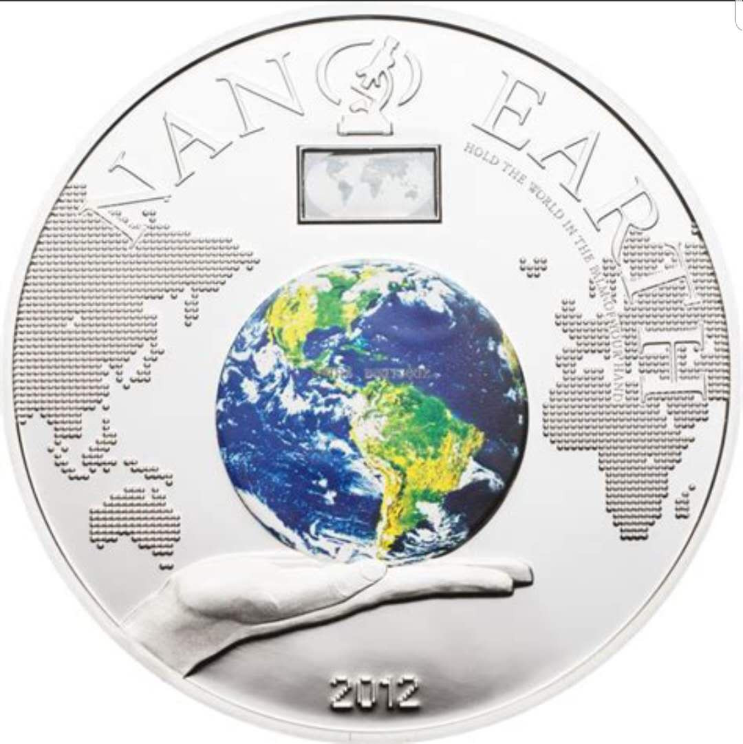 【随心拍&Getcoins】现代钱币拍卖第五十七期 库克2012年世界在你手中纳米芯片镶嵌银币