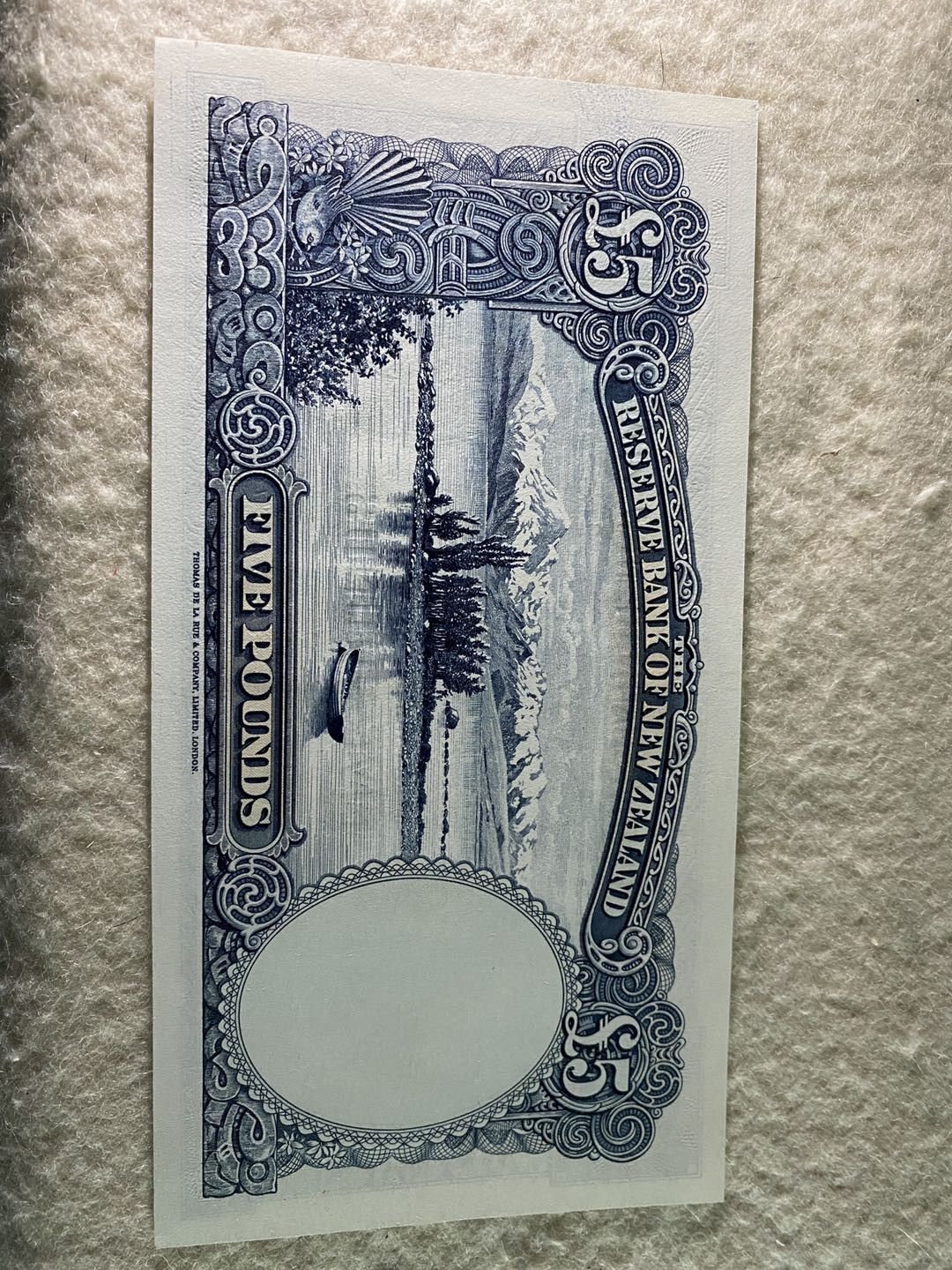 【收藏联盟】第151期拍卖——奥运精神（共60拍） 【a版非常稀少——PMG64都是唯一冠军分了】新西兰1967年 5镑 p160a  UNC- 非常见d版 