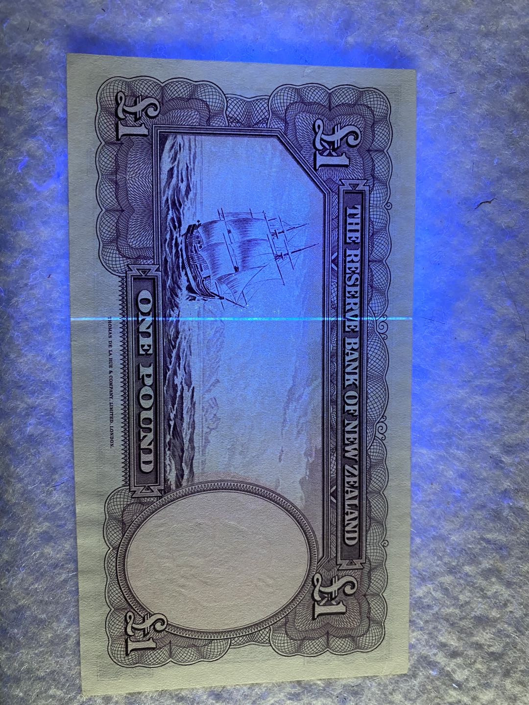 【收藏联盟】第151期拍卖——奥运精神（共60拍） 新西兰 1967年 1镑 UNC- 毛利人水印和纹饰精美