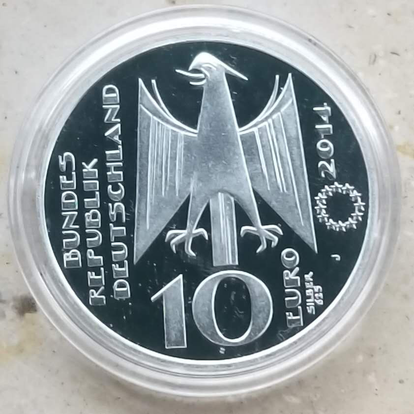 【随心拍&Getcoins】现代钱币拍卖第五十七期 获奖币德国2014年华氏度温度精制银币
