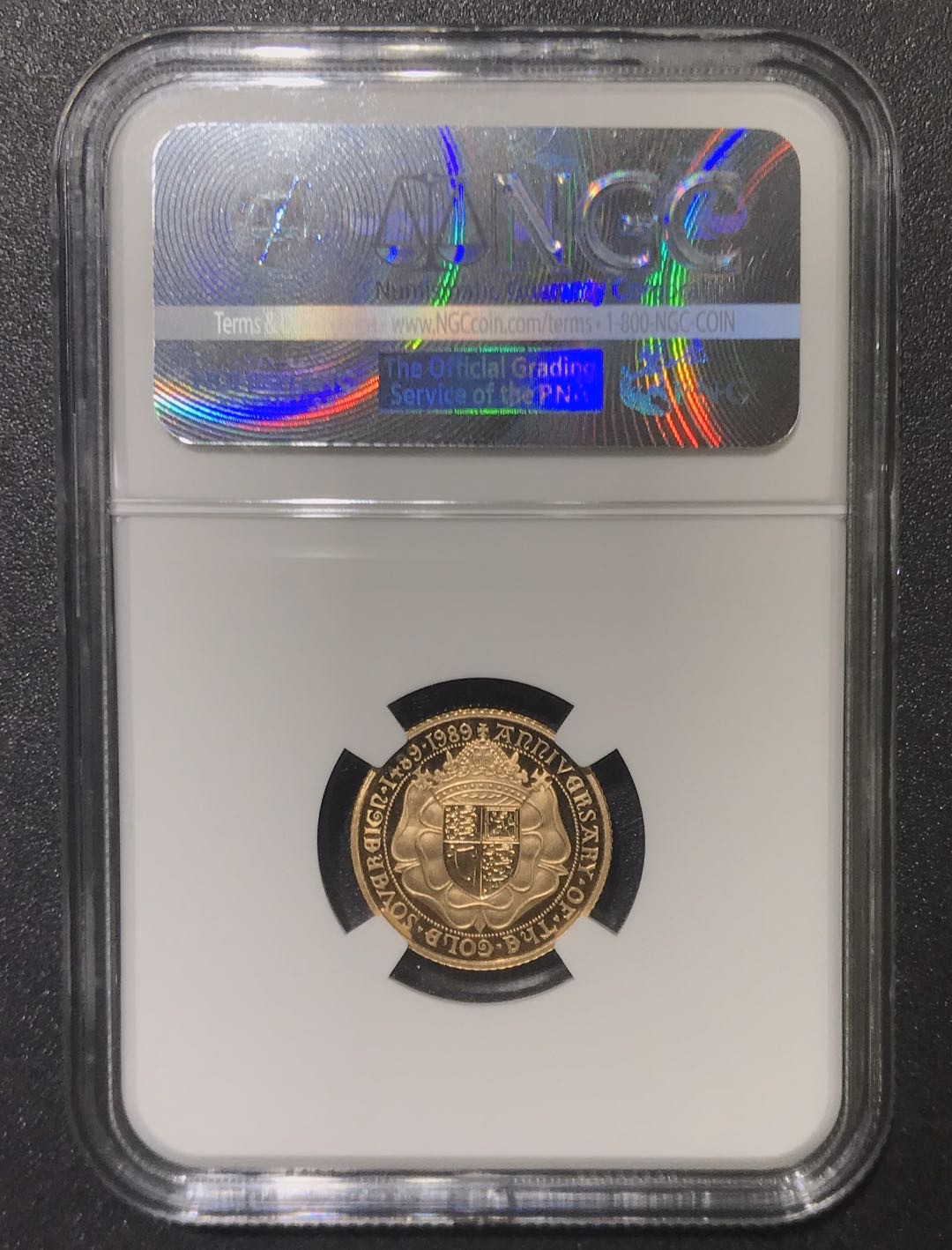 【随心拍&Getcoins】现代钱币拍卖第五十七期 英国1989年索维林500周年金币NGC69