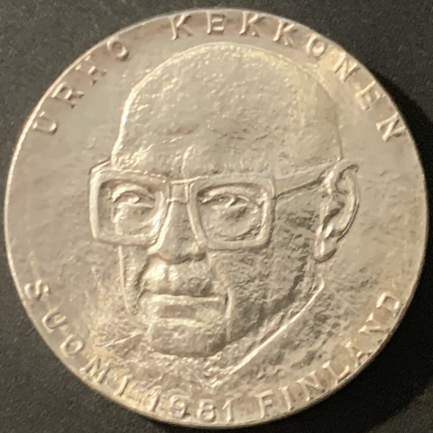 紫瑗钱币—微拍第84期  芬兰 1981年 吉科宁总统诞辰80周年 50马克 20克 0.5银