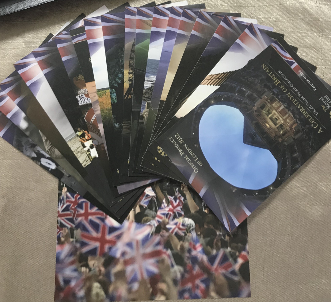 【随心拍&Getcoins】现代钱币拍卖第五十七期 英国2012年伦敦奥运会5磅18枚彩色纪念银币一套