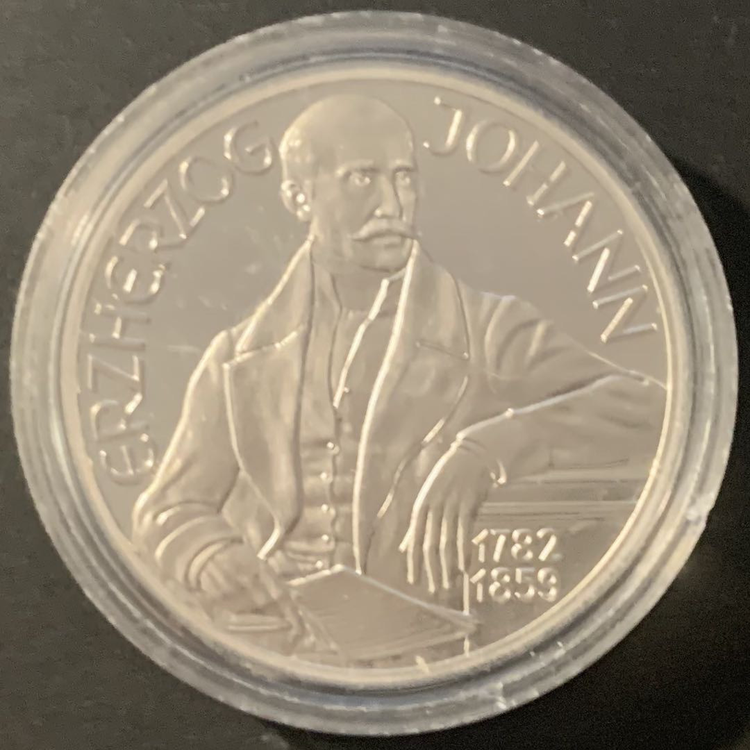 紫瑗钱币—微拍第84期  奥地利 1994年 1848革命 100先令 20克 0.9银 精制