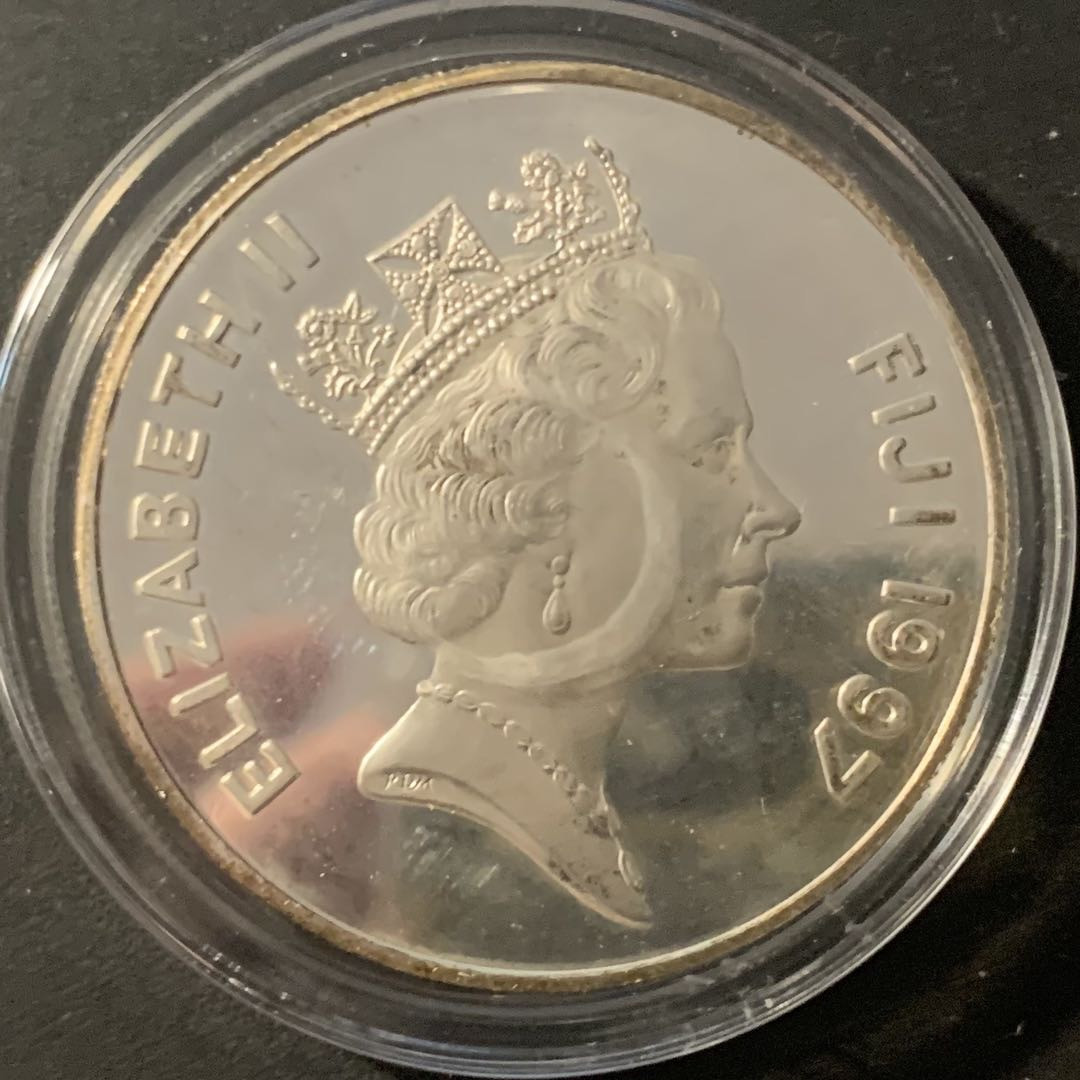 紫瑗钱币—微拍第84期  斐济 1997年 联合国儿童基金会 UNICEF 10元 28.28克 0.925银 精制