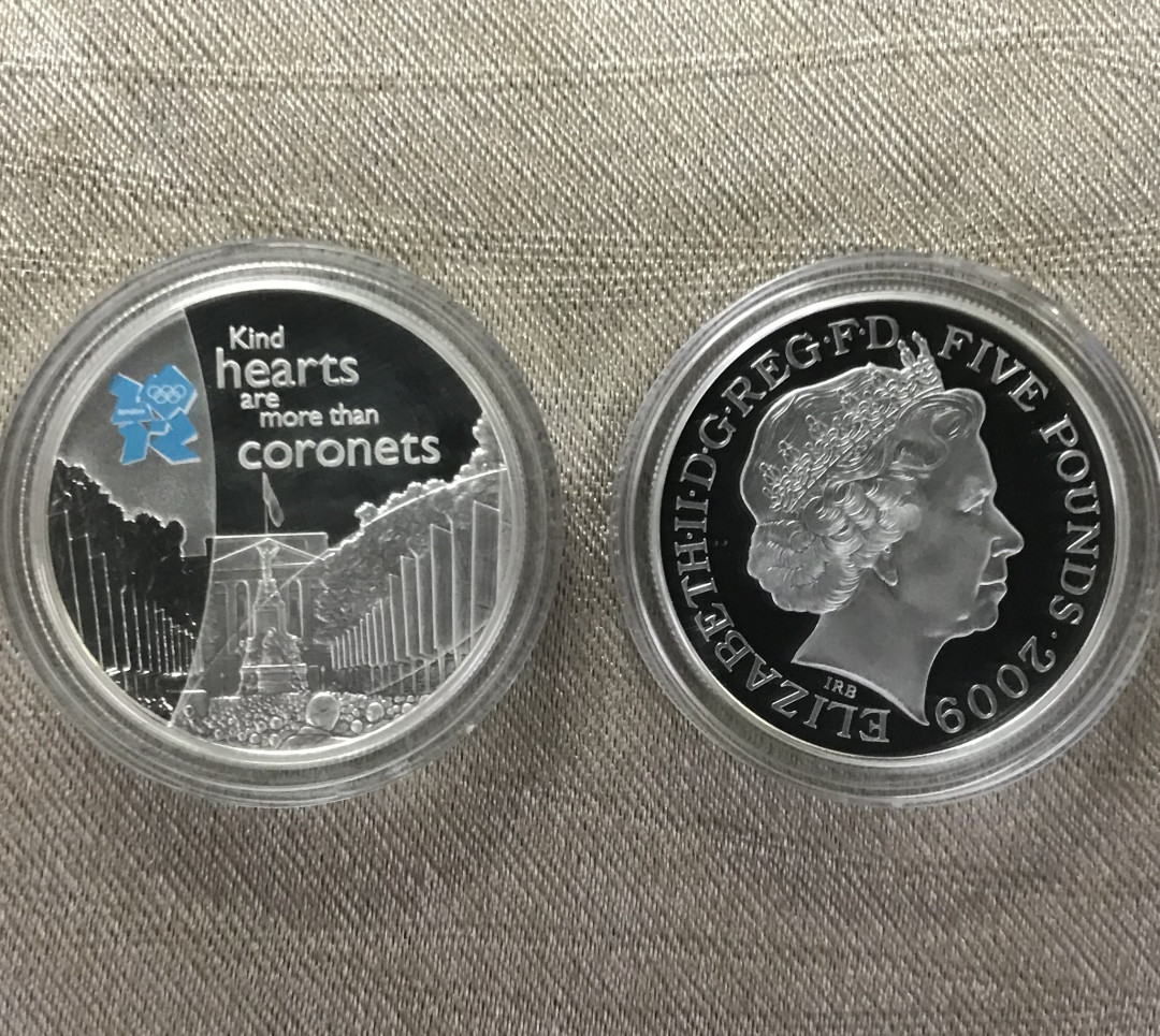 【随心拍&Getcoins】现代钱币拍卖第五十七期 英国2012年伦敦奥运会5磅18枚彩色纪念银币一套