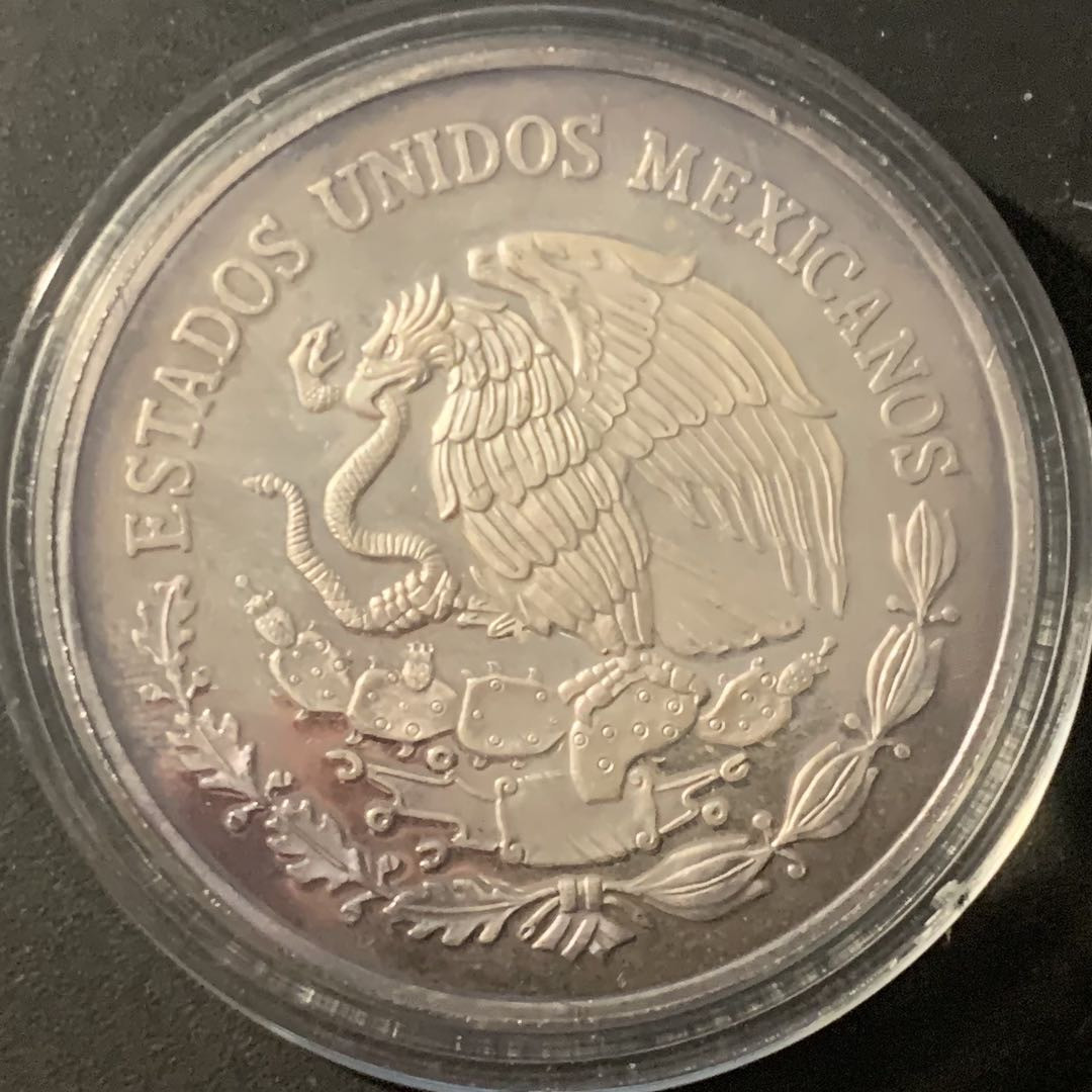 紫瑗钱币—微拍第84期  墨西哥 1999年  联合国儿童基金会 UNICEF 5比索 31.1克 0.999银 精制