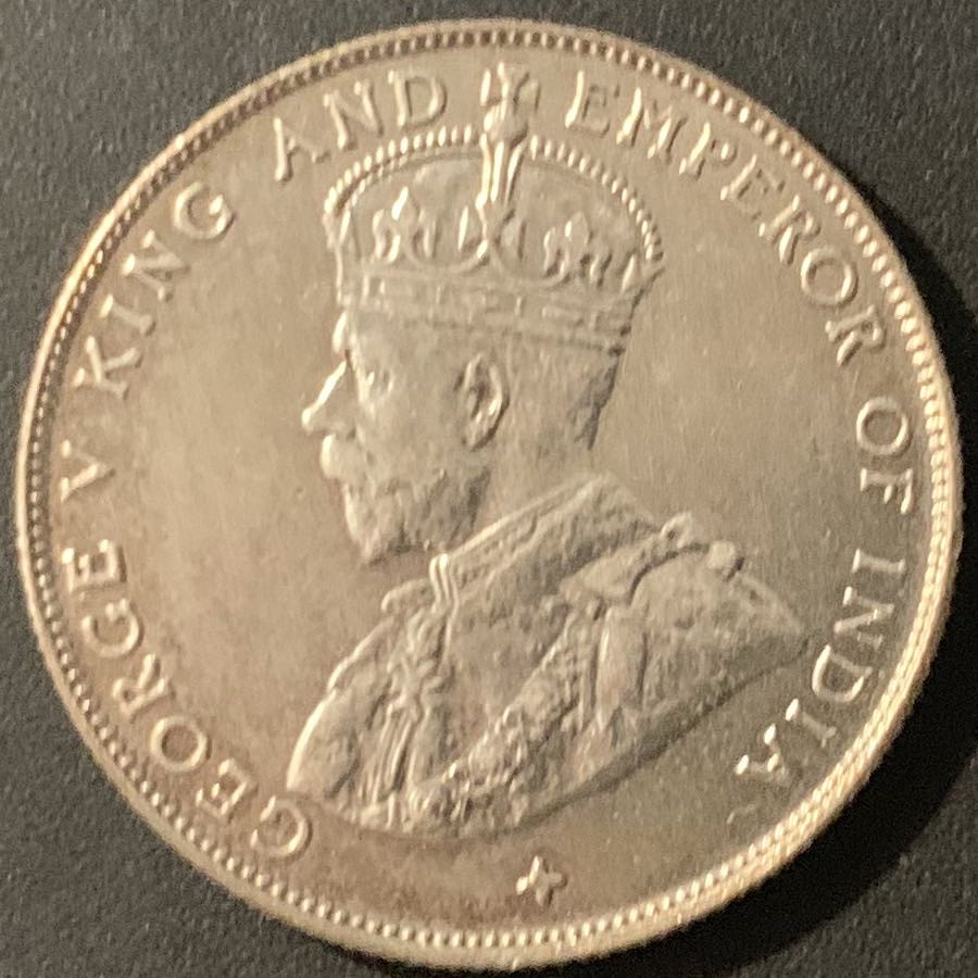 紫瑗钱币—微拍第84期  海峡 1921年 海峡 50分 银币 8.2克 0.5银