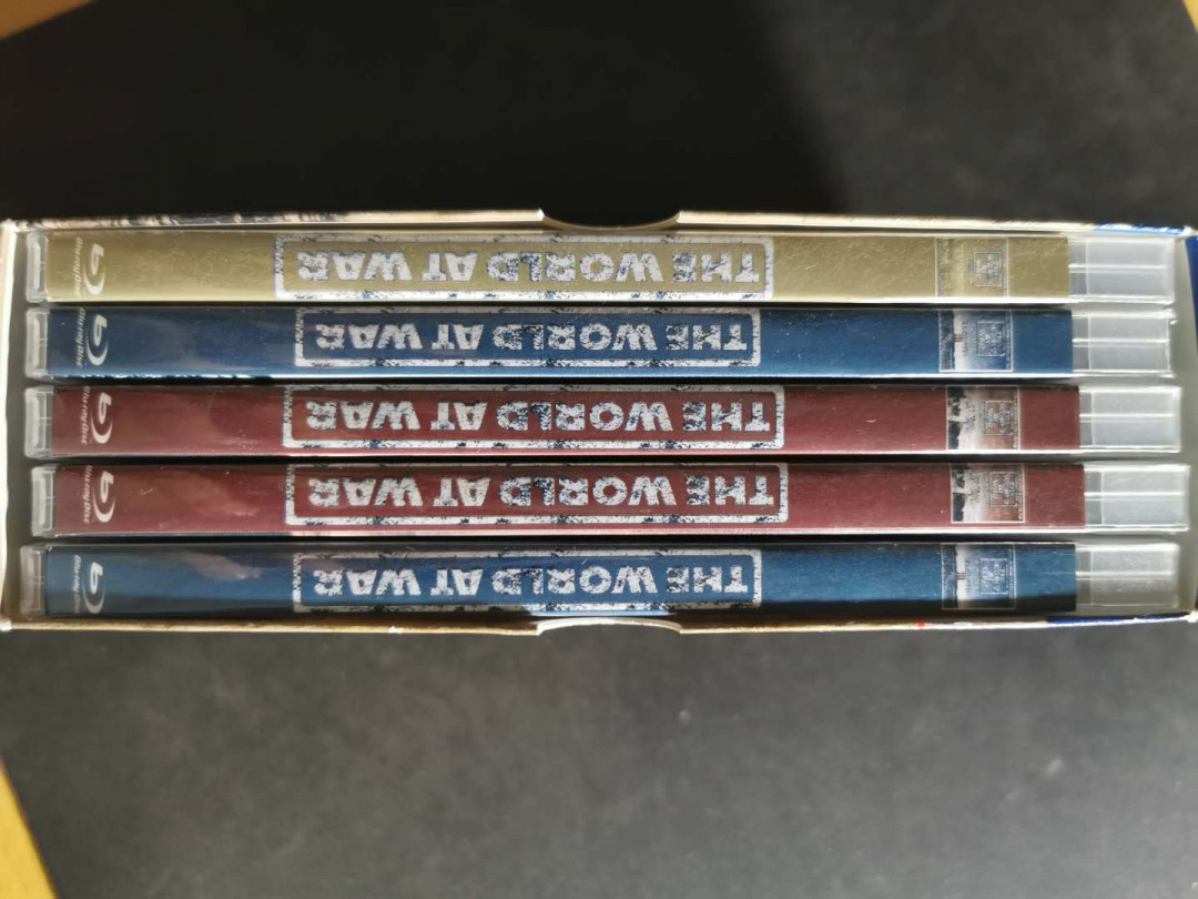 【鲸贝乐淘】千字文·第“荣业所基，籍甚无竟”号拍卖 【世界战争】全套DVD, 5盒，整套