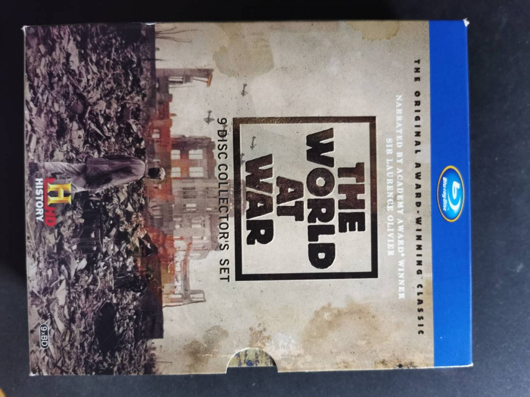 【鲸贝乐淘】千字文·第“荣业所基，籍甚无竟”号拍卖 【世界战争】全套DVD, 5盒，整套