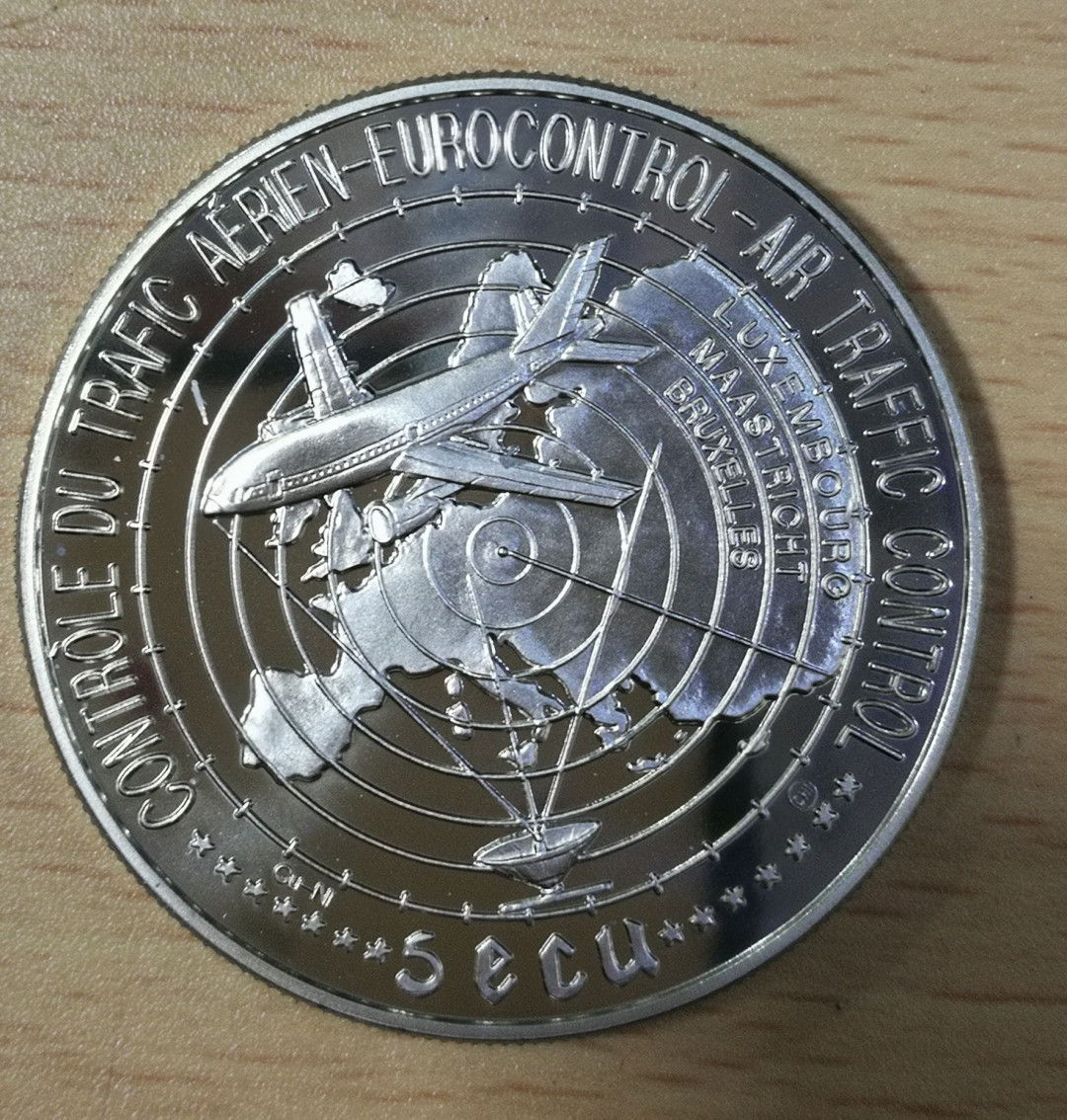 北京马甸外币专卖拍卖第十四期，非贵金属硬币专场，陆续上新，欢迎关注 1996年卢森堡5埃居纪念币，品相如图