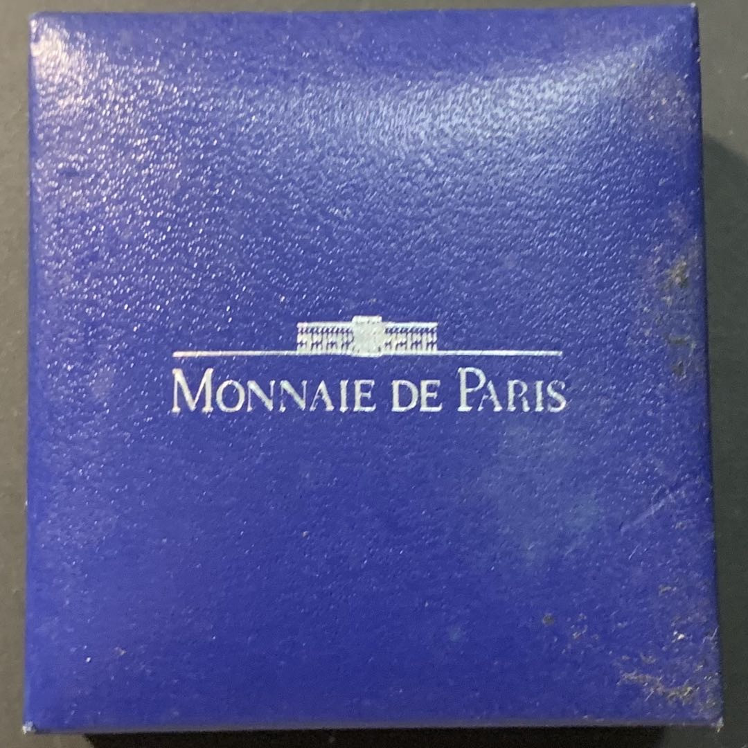紫瑗钱币—微拍第85期  法国 1994年 风格化隧道 100法郎15埃局 22.2克 0.9银 精制 原盒证书
