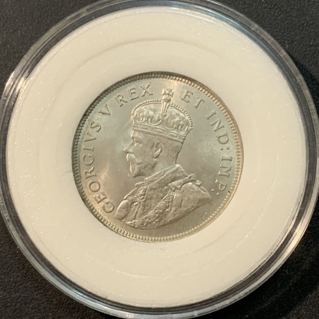 紫瑗钱币—微拍第85期  英属东非 1925年 乔治五世 1先令 7.78克 0.25银 BU