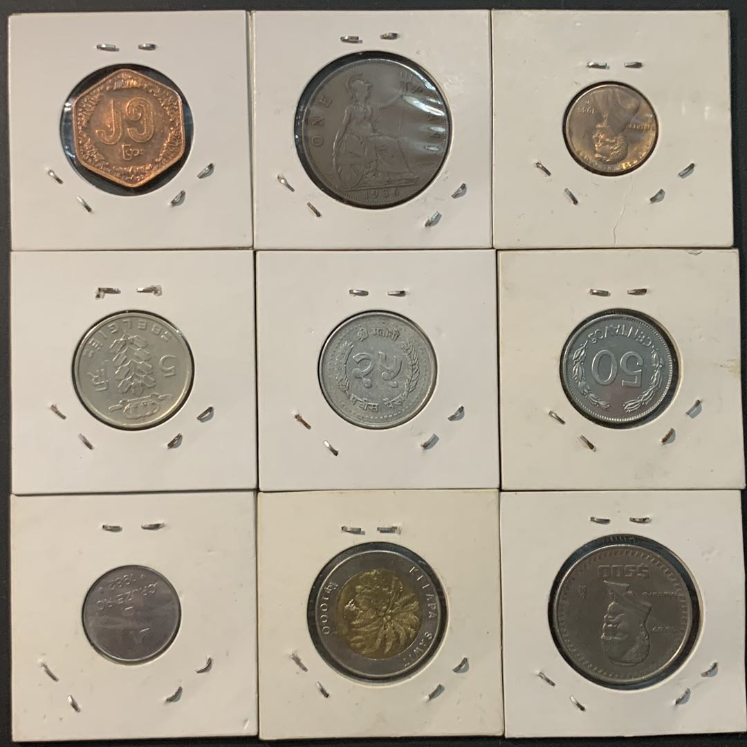 紫瑗钱币—微拍第85期  外国钱币一组9枚 NO.2