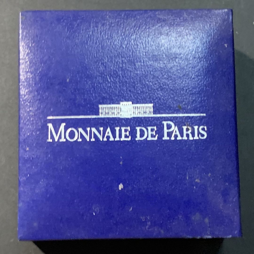 紫瑗钱币—微拍第85期  法国 1994年 伦敦 大本钟 100法郎15埃局 22.2克 0.9银 精制 原盒证书