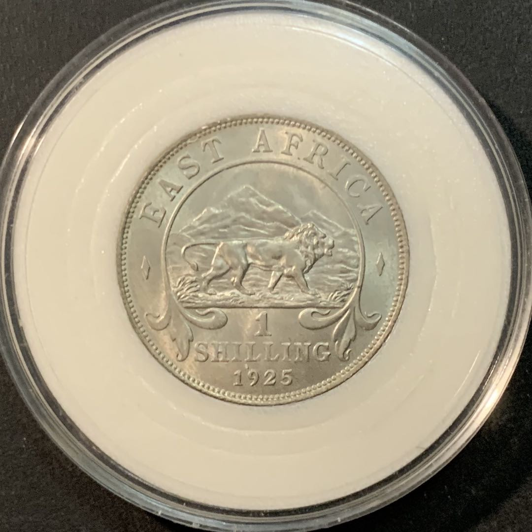 紫瑗钱币—微拍第85期  英属东非 1925年 乔治五世 1先令 7.78克 0.25银 BU