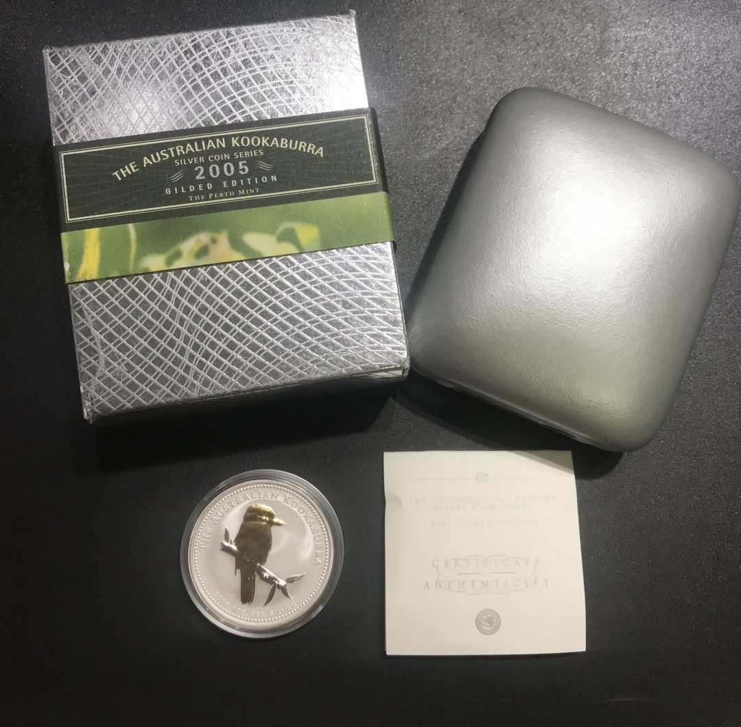 【随心拍&Getcoins】现代钱币拍卖第五十八期 澳大利亚2005年澳洲动物翠鸟1盎司投资纪念银币