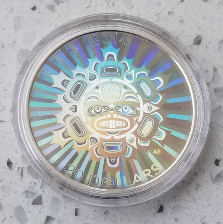 【随心拍&Getcoins】现代钱币拍卖第五十八期 加拿大2014年大地图腾纪念银币