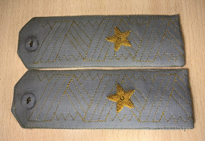 大猫徽章拍卖123期 - 乌克兰m95条例空军少将常服衬衣肩章